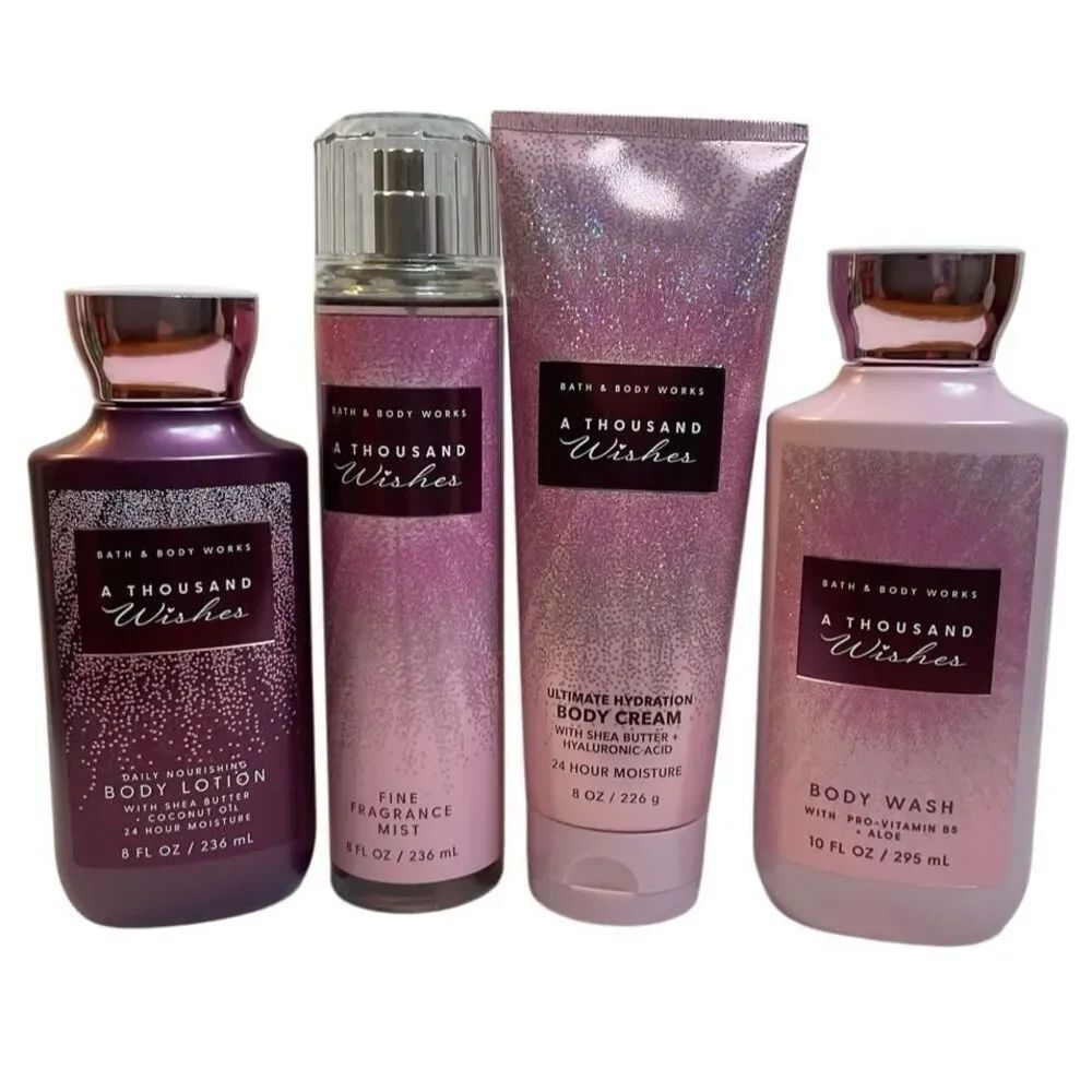 Bath and Body Works A THOUSAND WISHES 4PC Set